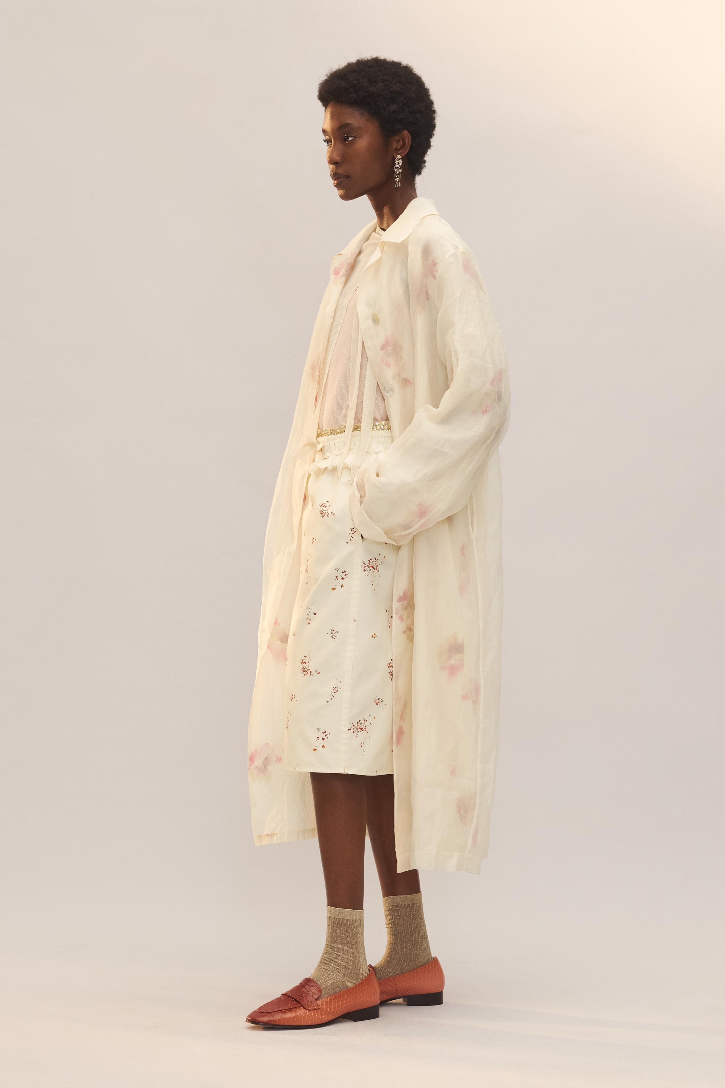 LIMITED EDITION PRINTED SILK FROCK COAT